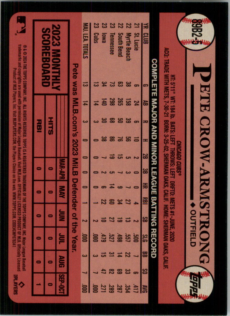 2024 Topps '89 Topps Series 2 Baseball Card Pick (Inserts) - Bild 9 von 125