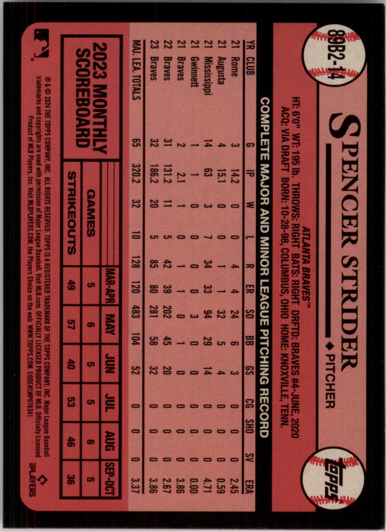 2024 Topps '89 Topps Series 2 Baseball Card Pick (Inserts) - Bild 27 von 125