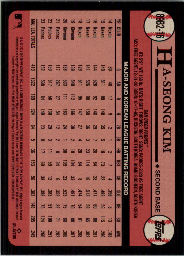 2024 Topps '89 Topps Series 2 Baseball Card Pick (Inserts) - Bild 31 von 125