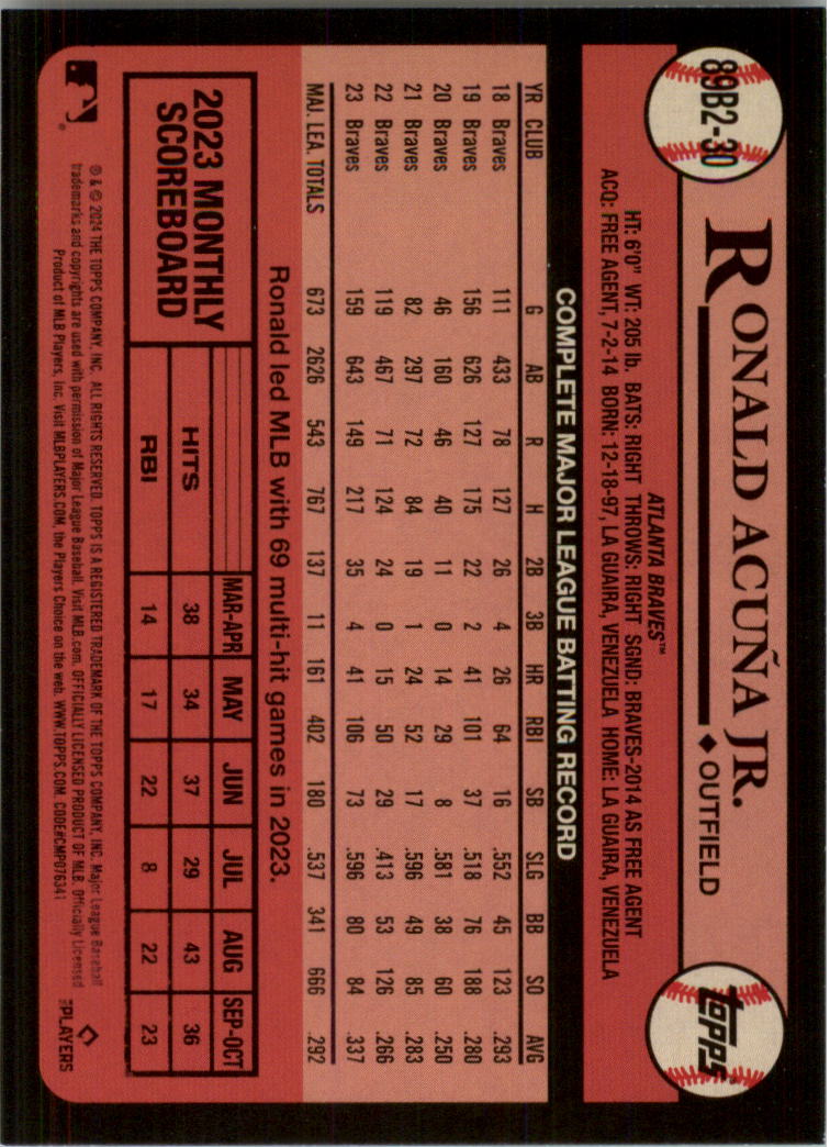 2024 Topps '89 Topps Series 2 Baseball Card Pick (Inserts) - Bild 57 von 125