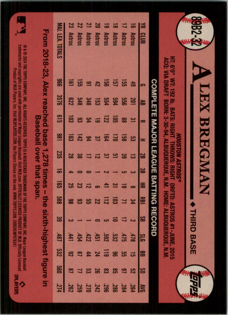 2024 Topps '89 Topps Series 2 Baseball Card Pick (Inserts) - Bild 61 von 125