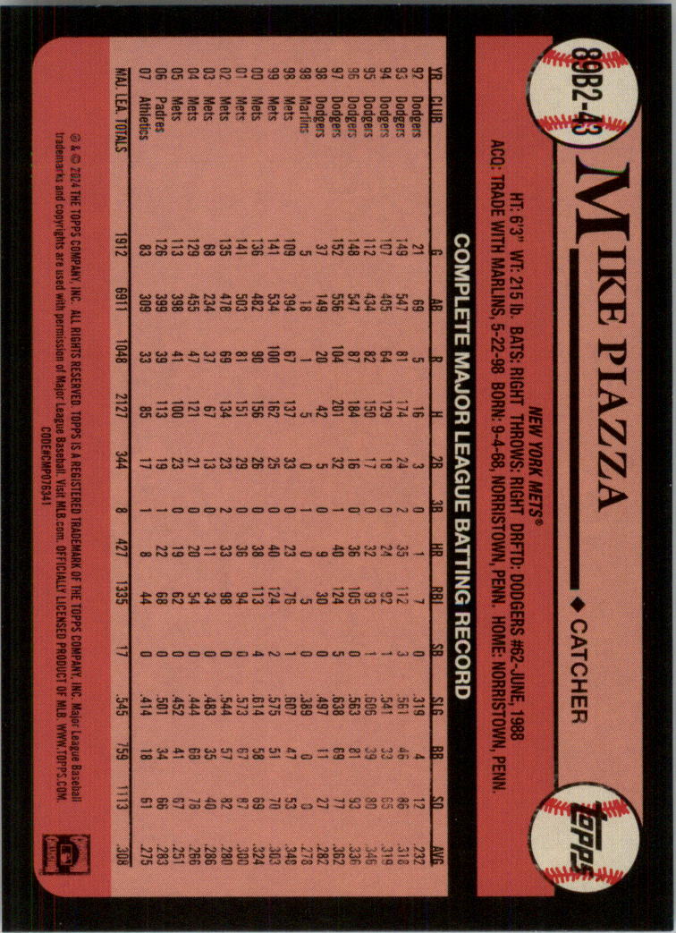 2024 Topps '89 Topps Series 2 Baseball Card Pick (Inserts) - Bild 81 von 125