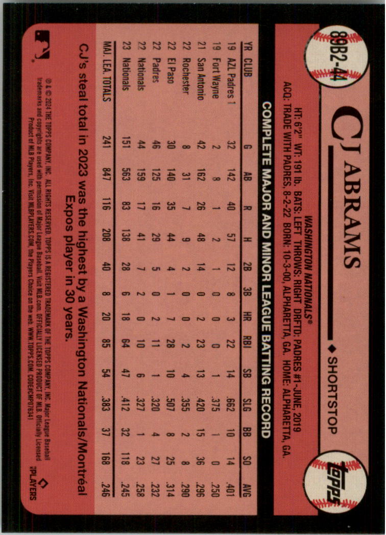 2024 Topps '89 Topps Series 2 Baseball Card Pick (Inserts) - Bild 83 von 125