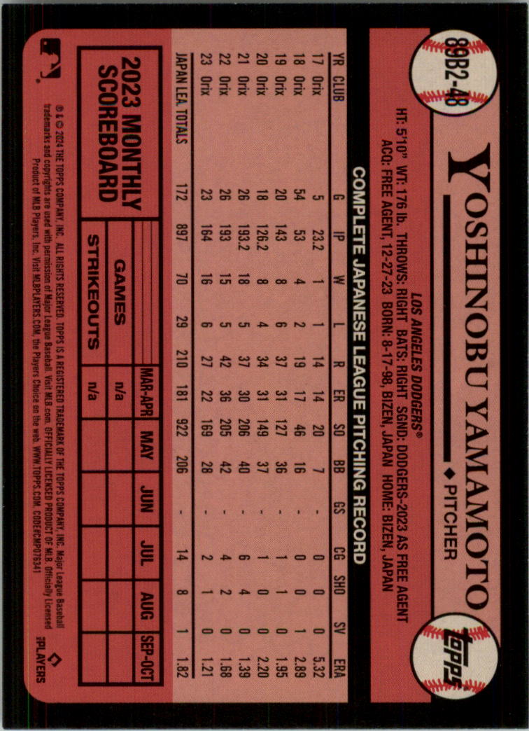 2024 Topps '89 Topps Series 2 Baseball Card Pick (Inserts) - Bild 91 von 125