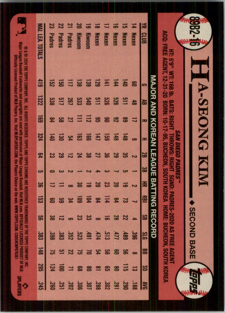 2024 Topps '89 Topps Series 2 Baseball Card Pick (Inserts) - Bild 107 von 125