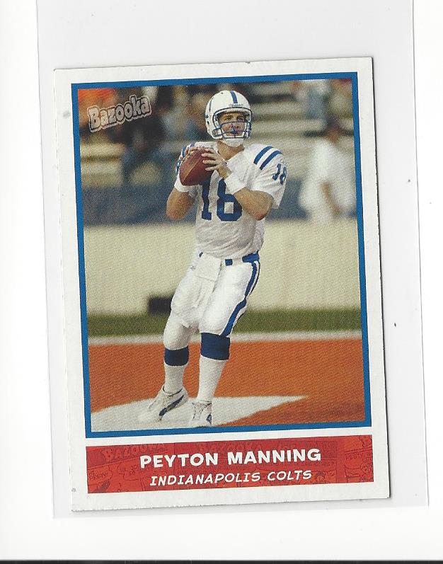 2004 Bazooka Minis #1 Peyton Manning