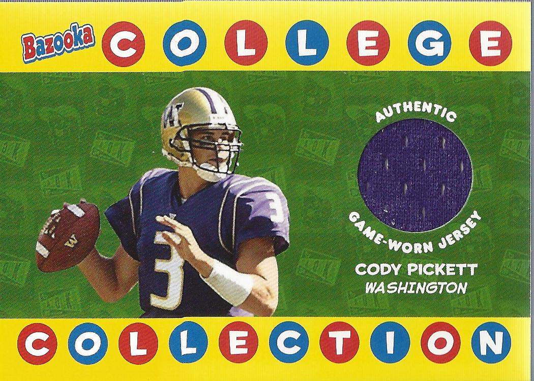 2004 Bazooka College Collection Jerseys #BCCCPI Cody Pickett