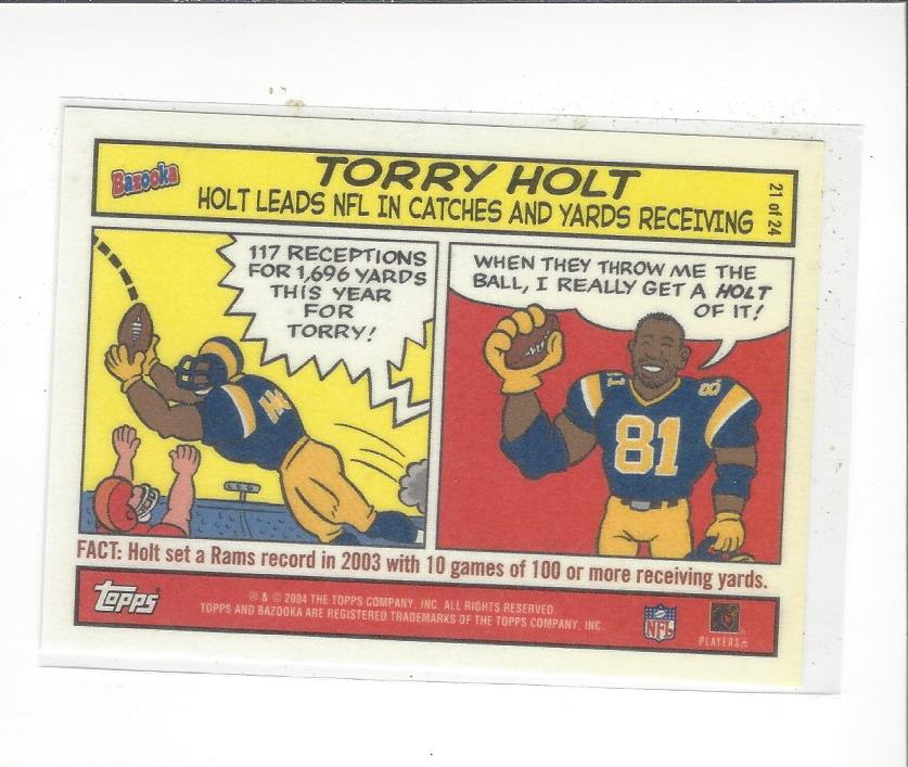 2004 Bazooka Comics #21 Torry Holt