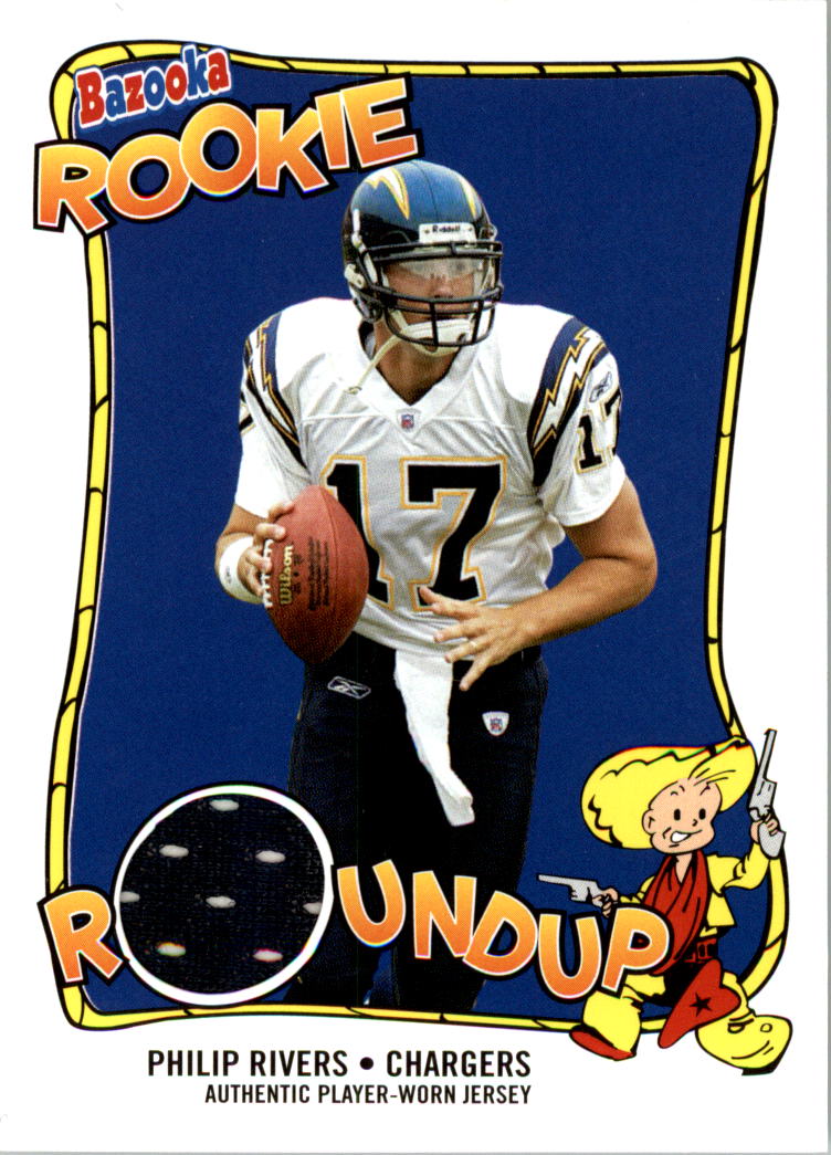 2004 Bazooka Rookie Roundup Jerseys #RRPR Philip Rivers - NM-MT