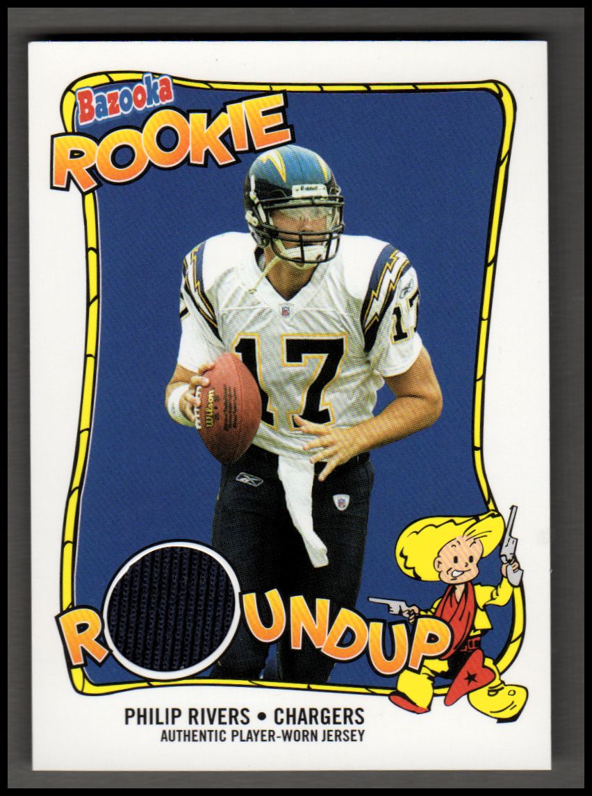 2004 Bazooka Rookie Roundup Jerseys #RRPR Philip Rivers - NM-MT