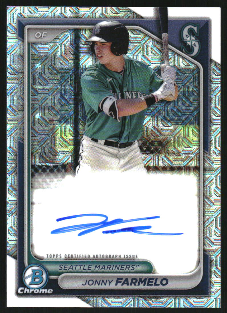 2023 Bowman Draft Chrome Prospect Orange Jonny Farmelo AUTO /25 