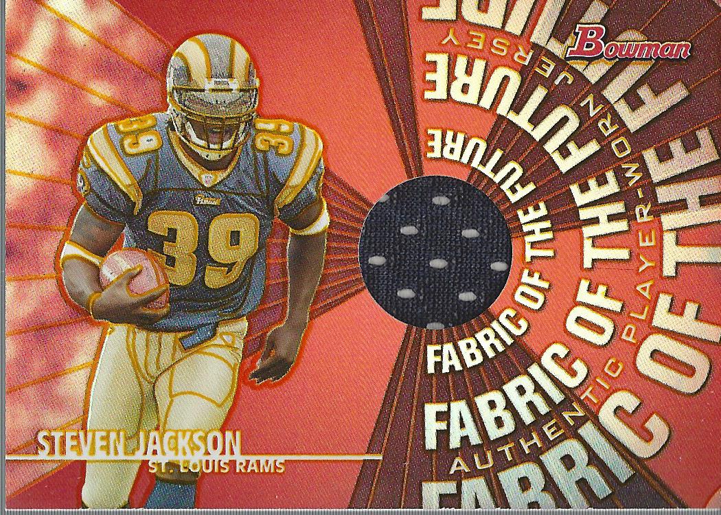 2004 Bowman Fabric of the Future #FFSJ Steven Jackson I