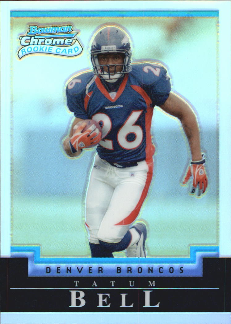 TATUM BELL - ROOKIE RC #215 DENVER BRONCOS - OKLAHOMA STATE COWBOYS 2004  ULTRA