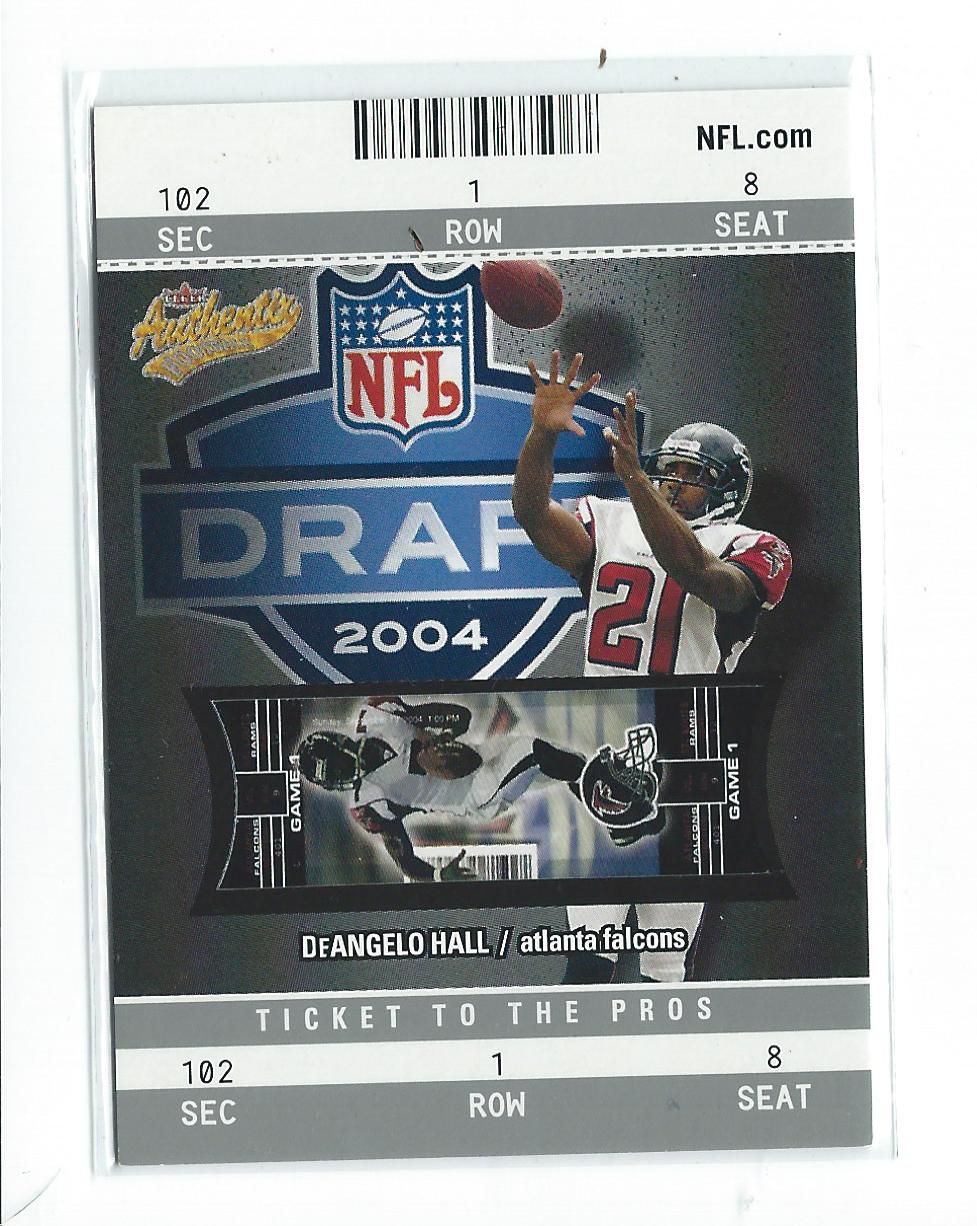 2004 Fleer Authentix #102 DeAngelo Hall RC