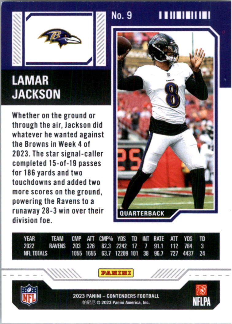 2023 Panini Contenders Retail Football Card Pick (Base) - Bild 19 von 197