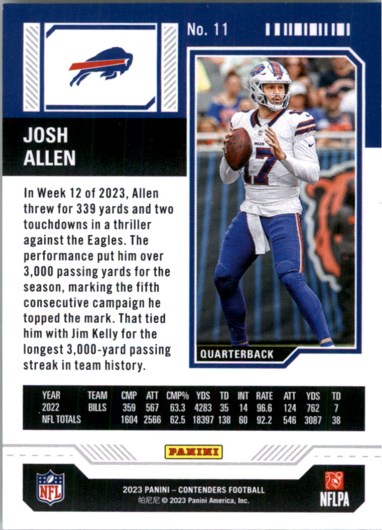 2023 Panini Contenders Retail Football Card Pick (Base) - Bild 23 von 197