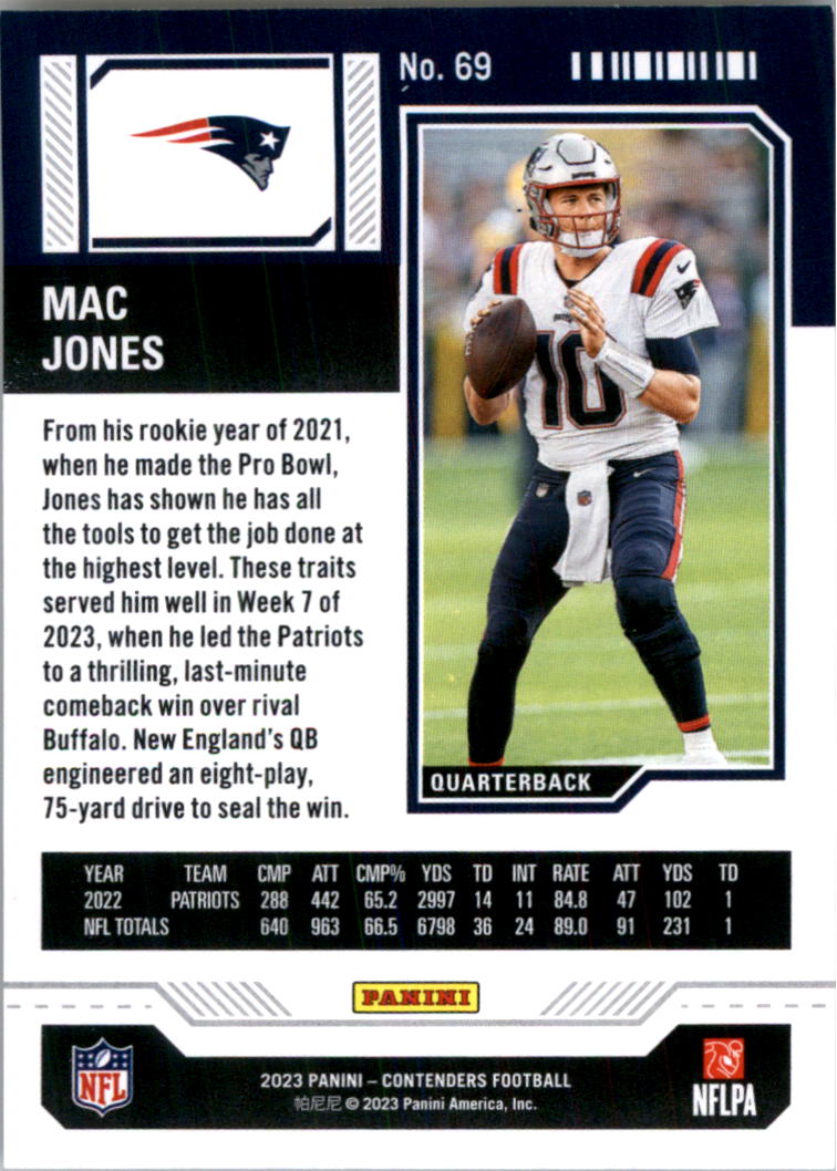 2023 Panini Contenders Retail Football Card Pick (Base) - Bild 135 von 197