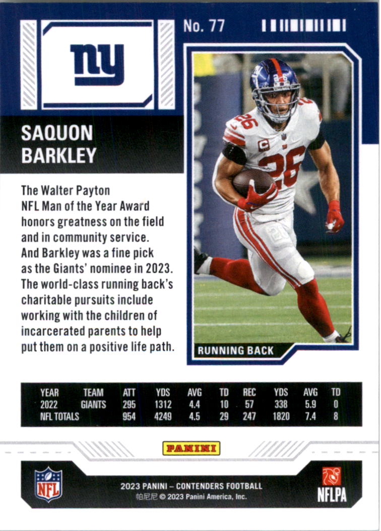 2023 Panini Contenders Retail Football Card Pick (Base) - Bild 151 von 197