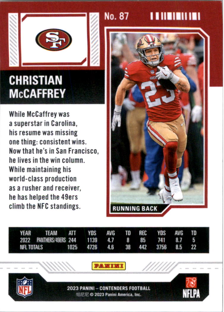 2023 Panini Contenders Retail Football Card Pick (Base) - Bild 171 von 197