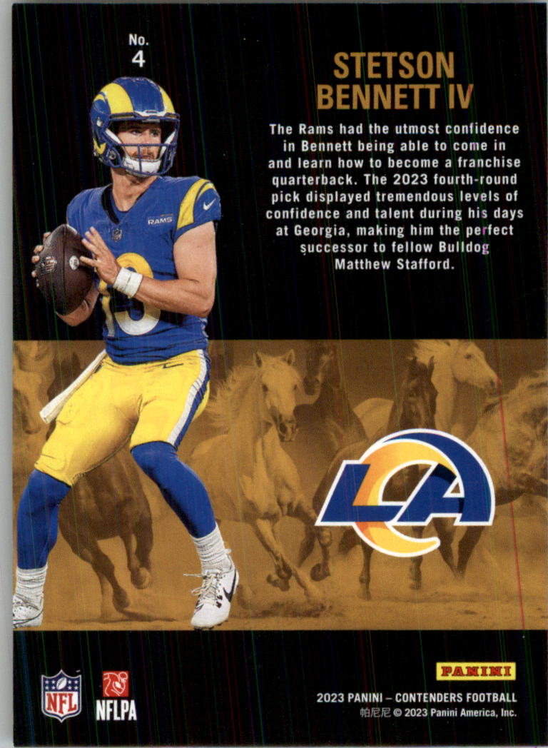 2023 Panini Contenders Rookie Stallions Football Card Pick (Inserts) - Picture 7 of 51