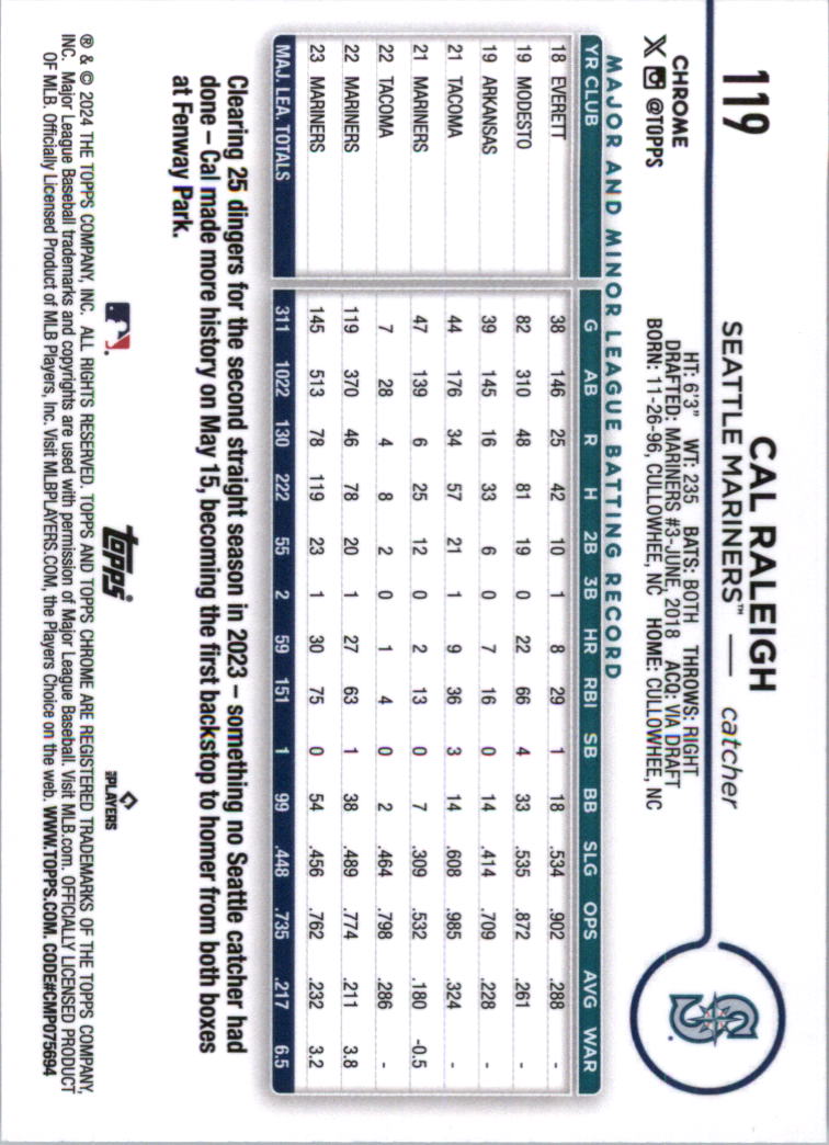 2024 Topps Chrome Baseball Card Pick (Base) 103-300 - Bild 35 von 397