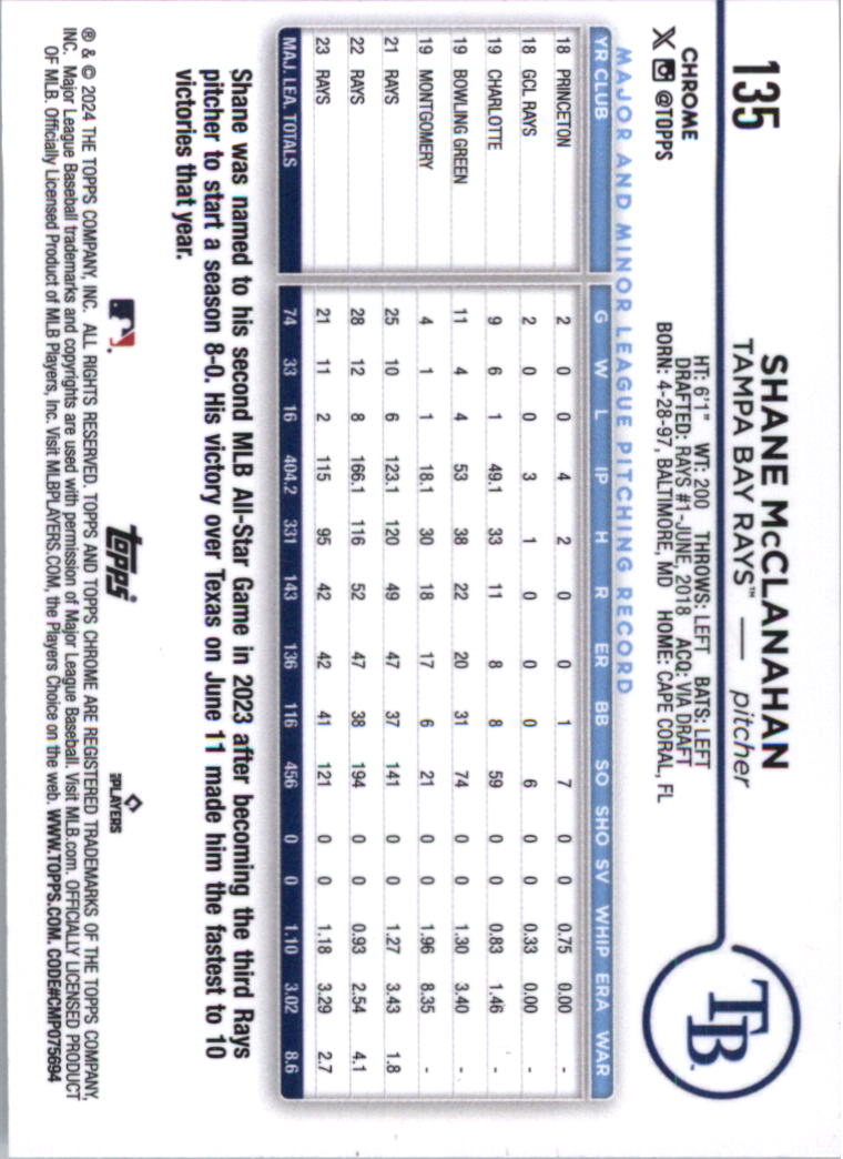 2024 Topps Chrome Baseball Card Pick (Base) 103-300 - Bild 67 von 397