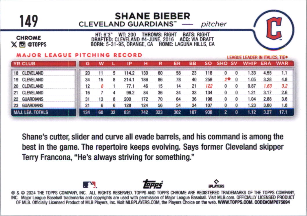 2024 Topps Chrome Baseball Card Pick (Base) 103-300 - Bild 95 von 397