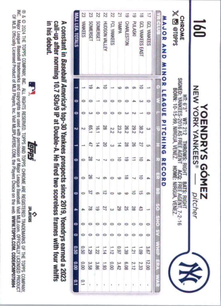 2024 Topps Chrome Baseball Card Pick (Base) 103-300 - Bild 117 von 397