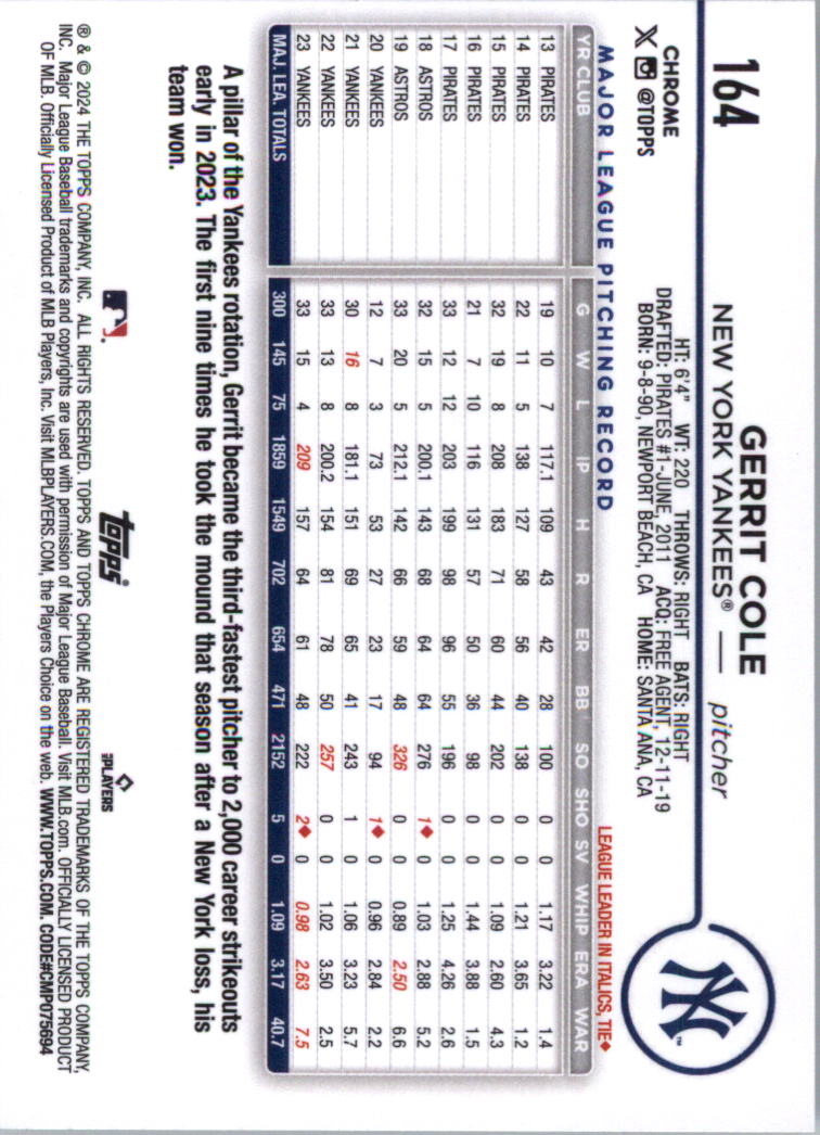 2024 Topps Chrome Baseball Card Pick (Base) 103-300 - Bild 125 von 397