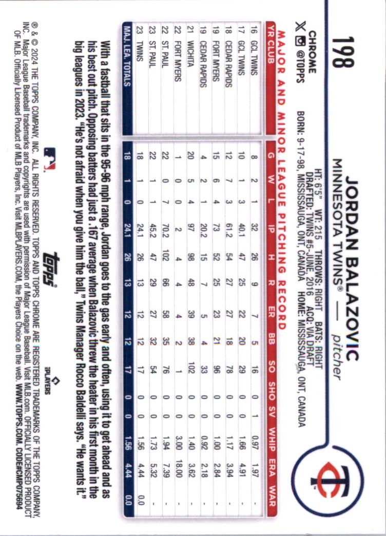 2024 Topps Chrome Baseball Card Pick (Base) 103-300 - Bild 193 von 397