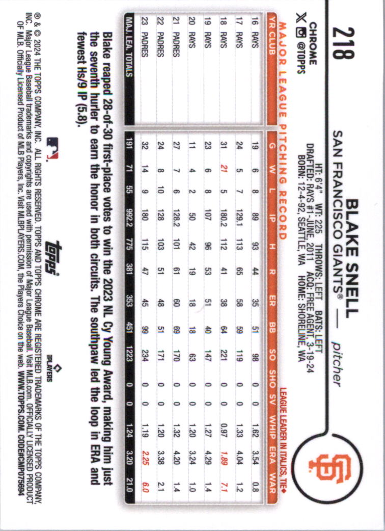 2024 Topps Chrome Baseball Card Pick (Base) 103-300 - Bild 233 von 397