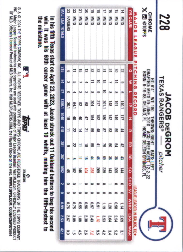 2024 Topps Chrome Baseball Card Pick (Base) 103-300 - Bild 253 von 397