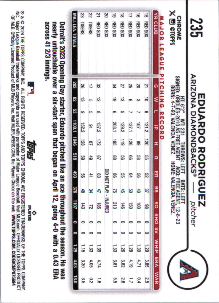 2024 Topps Chrome Baseball Card Pick (Base) 103-300 - Bild 267 von 397