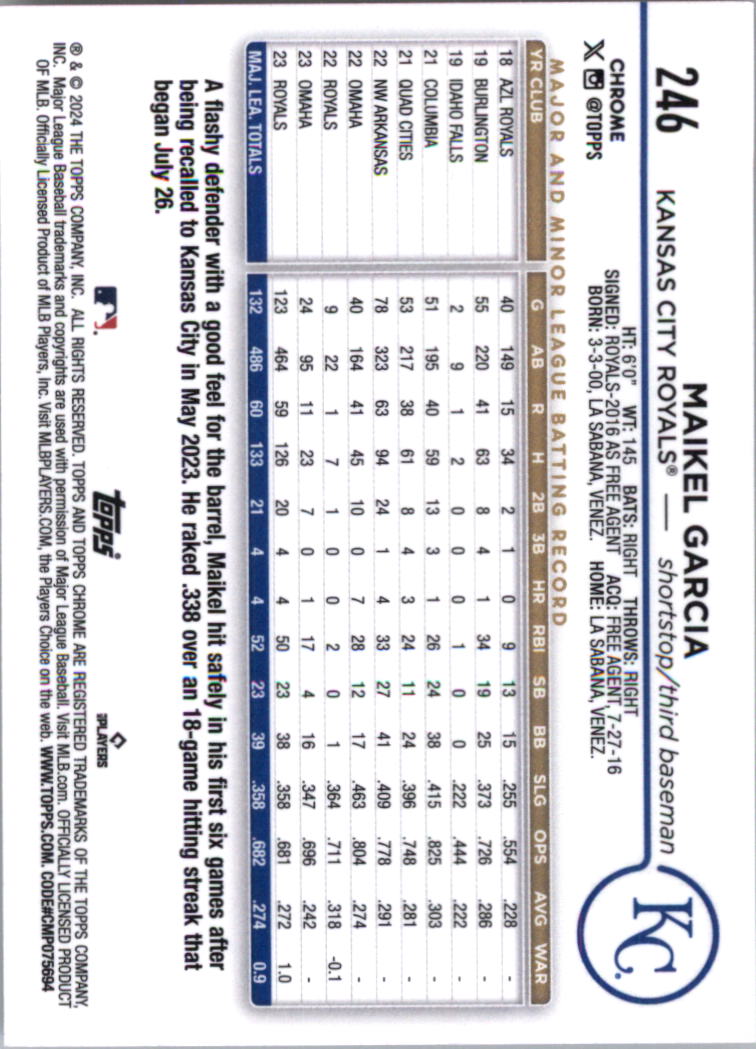 2024 Topps Chrome Baseball Card Pick (Base) 103-300 - Bild 289 von 397