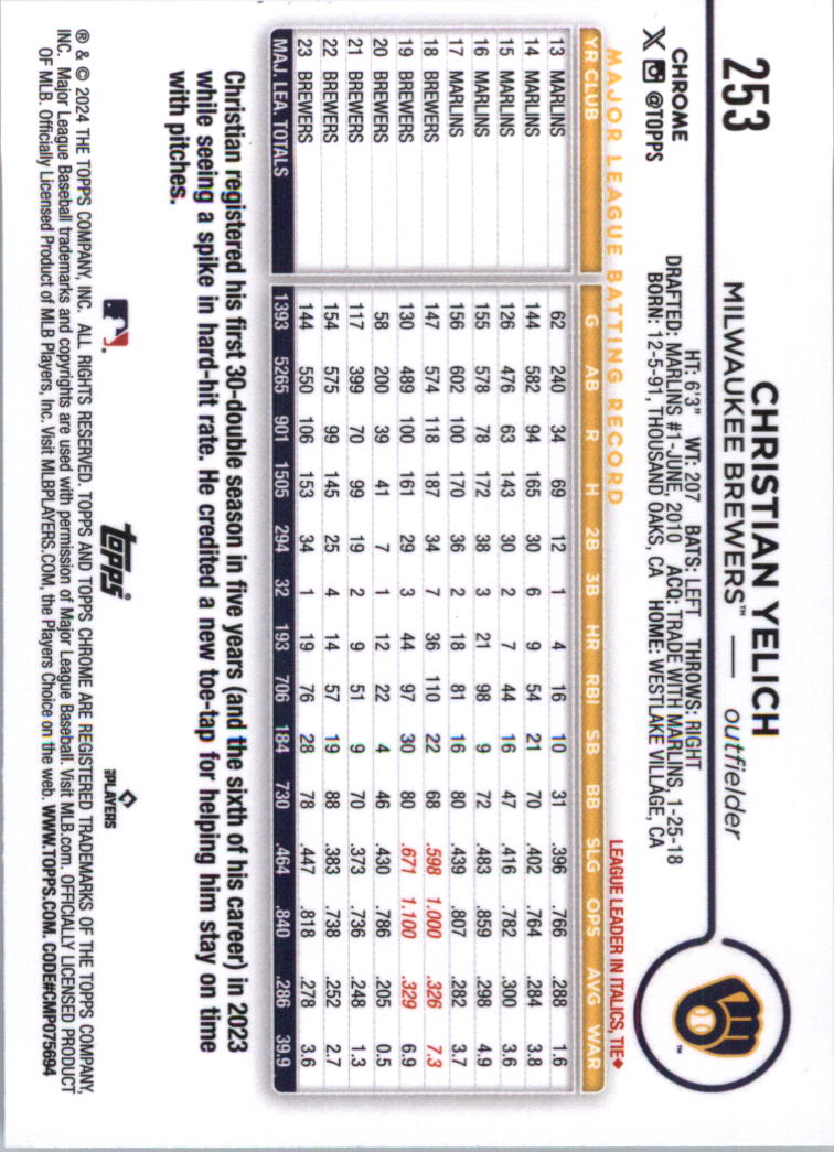 2024 Topps Chrome Baseball Card Pick (Base) 103-300 - Bild 303 von 397