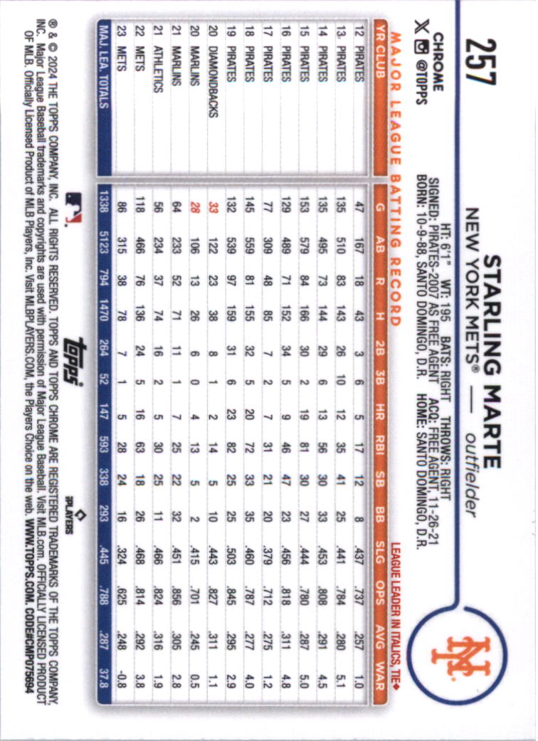 2024 Topps Chrome Baseball Card Pick (Base) 103-300 - Bild 311 von 397