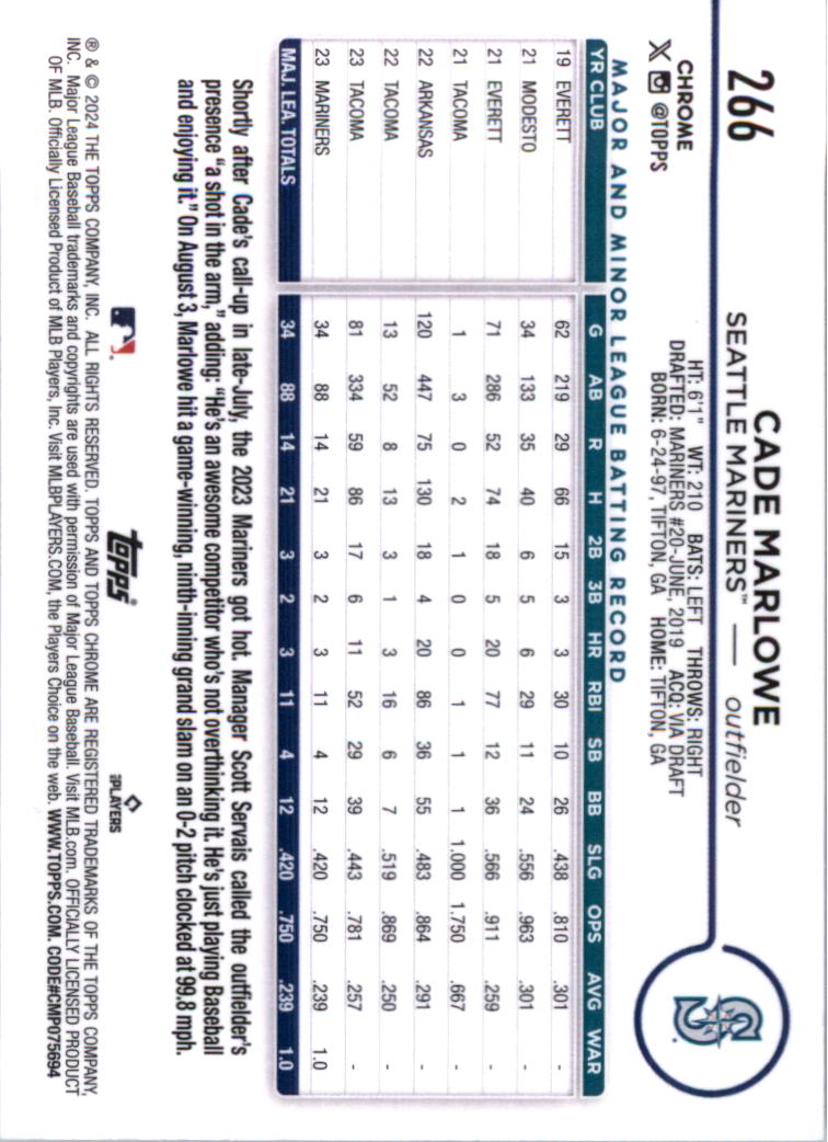 2024 Topps Chrome Baseball Card Pick (Base) 103-300 - Bild 329 von 397
