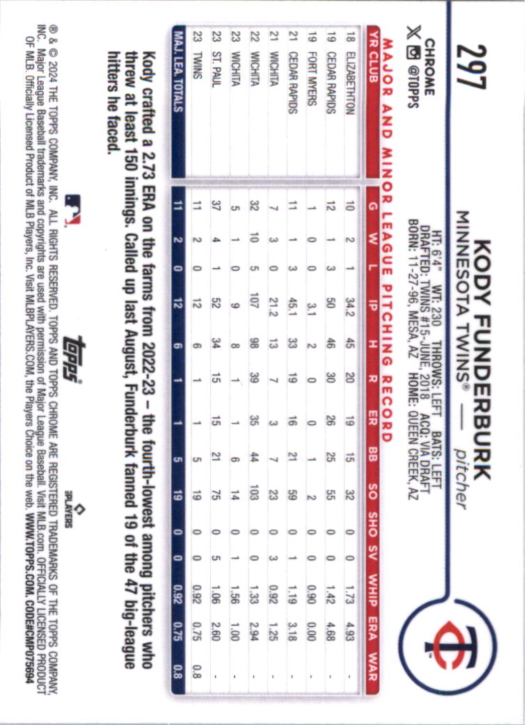 2024 Topps Chrome Baseball Card Pick (Base) 103-300 - Bild 391 von 397