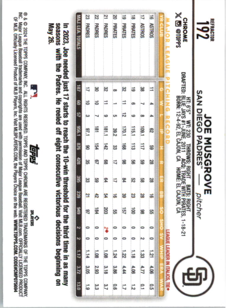 2024 Topps Chrome Refractors Baseball Card Pick (Inserts) 190-300 - Picture 7 of 201