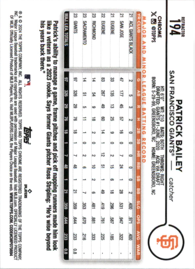 2024 Topps Chrome Refractors Baseball Card Pick (Inserts) 190-300 - Picture 11 of 201
