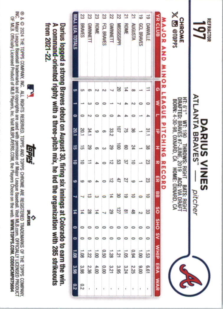 2024 Topps Chrome Refractors Baseball Card Pick (Inserts) 190-300 - Picture 17 of 201