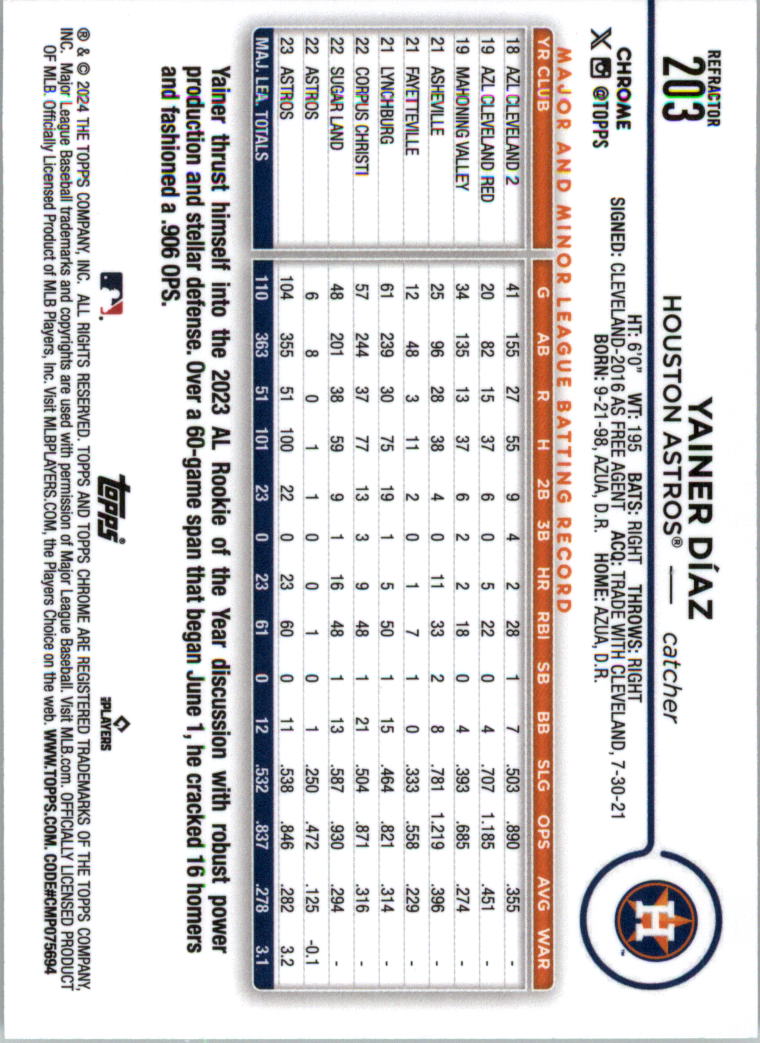 2024 Topps Chrome Refractors Baseball Card Pick (Inserts) 190-300 - Picture 25 of 201