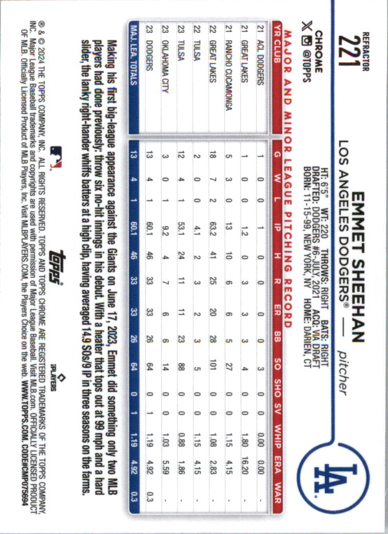 2024 Topps Chrome Refractors Baseball Card Pick (Inserts) 190-300 - Picture 59 of 201