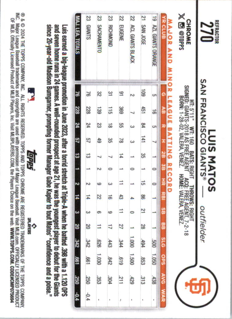 2024 Topps Chrome Refractors Baseball Card Pick (Inserts) 190-300 - Picture 155 of 201