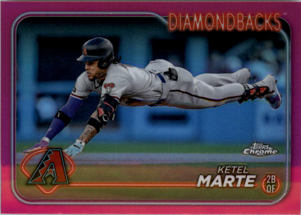 2024 Topps Chrome Pink Refractors Baseballkarte Auswahl (Inserts) - Bild 46 von 385
