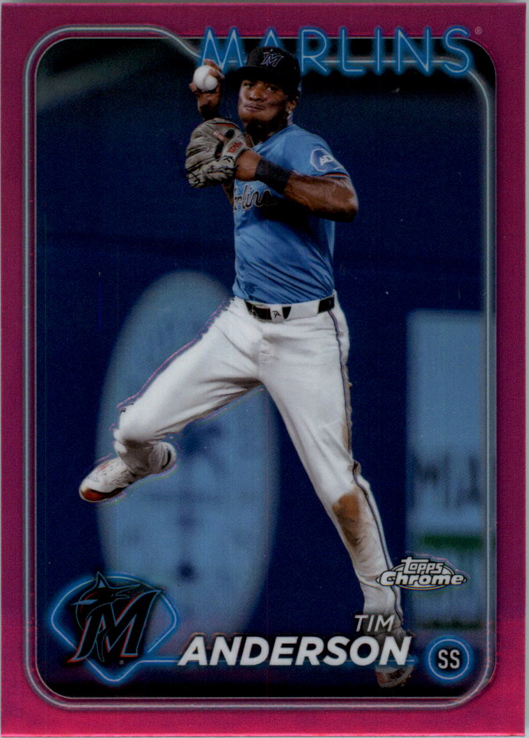 2024 Topps Chrome Pink Refractors Baseballkarte Auswahl (Inserts) - Bild 254 von 385