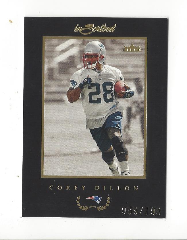 2004 Fleer Inscribed Black Border Gold #71 Corey Dillon