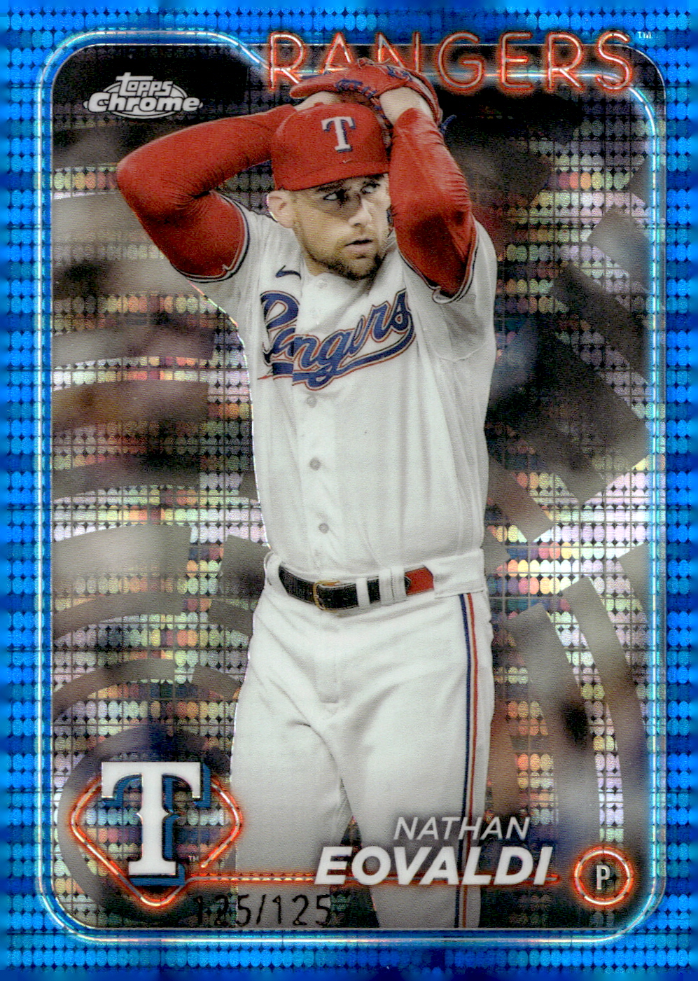 2024 Topps Chrome Blue Sonar Refractors #283 Nathan Eovaldi