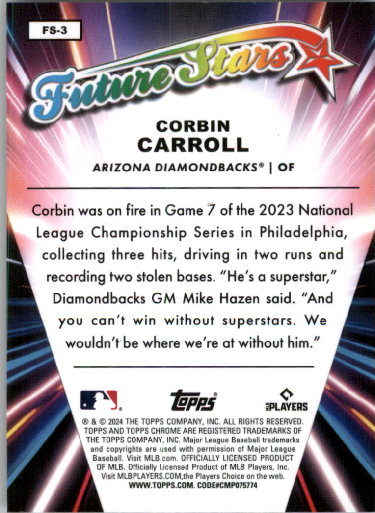 2024 Topps Chrome Future Stars Baseball Card Pick (Inserts) - Picture 7 of 41