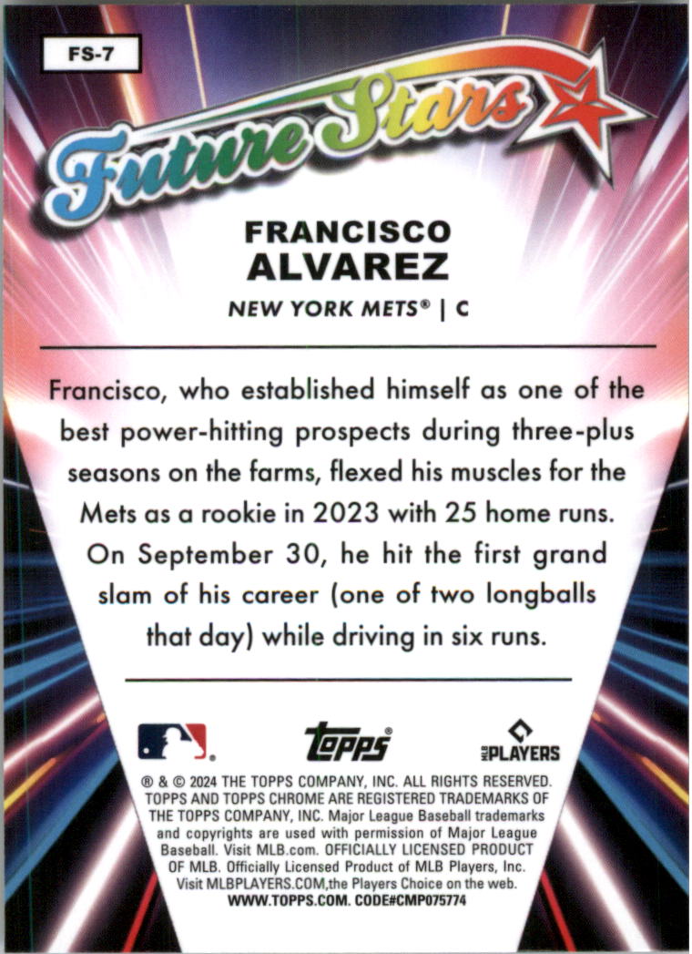 2024 Topps Chrome Future Stars Baseball Card Pick (Inserts) - Picture 15 of 41
